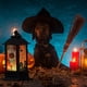 thumbnail image 4 of De Halloween, Estilo Vintage, Linterna, Luces Nocturnas, Luces De Ambiente, Lámpara Decorativa De Esqueleto Para El Hogar, Decoración Interior Y Exterior Yuarrent HA044809-04, 4 of 6