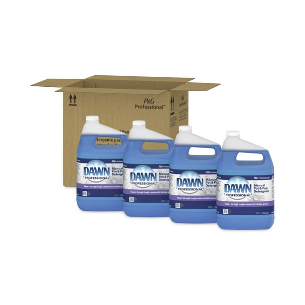 Dawn Professional Manual Pot/Pan Dish Detergent, Original, 4/Carton