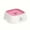 pink, variant on 1pc ELSE No-Spill Pet Water Bowl - Durable Plastic, Automatic Floating Dog & Cat Water Dispenser with Paw Print Design, Ideal for Travel & Vehicle Use - Available in White,Pink, Blue,Water Dispenser