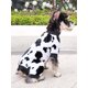 thumbnail image 5 of 1pc Cute Cow Patterned Fleece Lined Pet Jumpsuit, Warm And Comfortable For Small Dogs, 5 of 5