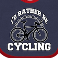 thumbnail image 4 of Inktastic I'd Rather Be Cycling Boys or Girls Baby Bib, 4 of 4