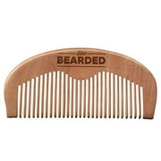 Live Bearded Beard Comb - All Natural - 100% Wooden Beard Comb