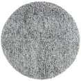 thumbnail image 2 of SAFAVIEH Berber Deena Distressed Area Rug, Ivory/Black, 6' x 6' Round, 2 of 11