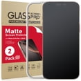 thumbnail image 1 of Protector de pantalla de vidrio mate Ambison para iPhone 16 Pro Max, 6.9 pulgadas, paquete de 2, 1 of 8