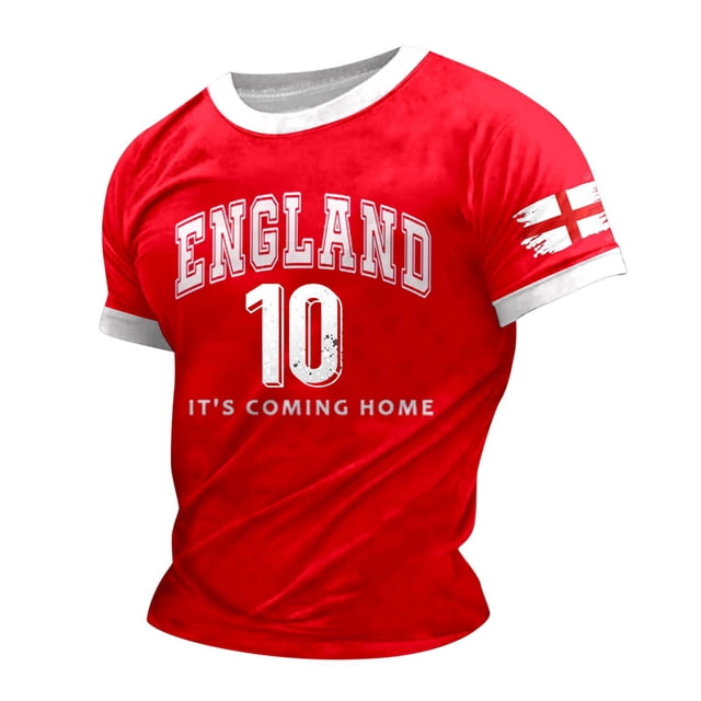 LUOGENLI T-shirts pour Homme pour Hommes T-Shirt Homme Imprimé Thème Angleterre T-Shirt Décontracté Col Rond T-Shirt Manches Courtes T-Shirt 4TG T-shirts pour Hommes T-shirts Graphiques Fête de la Saint-Patrick Gris G