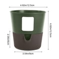 thumbnail image 3 of Leodye 1PCS Water Absorbent Root Control Plant Pot Detachable Plastic Planter Simple Design Cultivation Container for Pothos Indoor Green Plant Growing -4.92x4.92in, 3 of 7