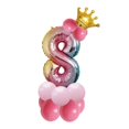 thumbnail image 1 of Juego de vajilla desechable de Color degradado de arcoíris, plato de papel de decoración con puntos bronceadores, suministros para fiesta de cumpleaños y boda, 1 of 4