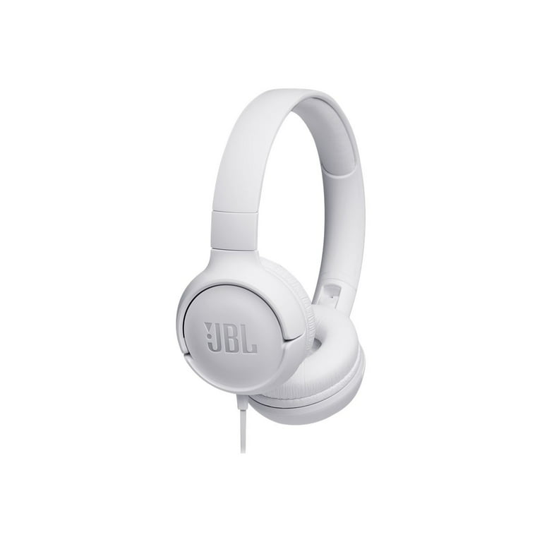 JBL T500 On-Ear Headphone Headphone with One-Button Remote/Mic White Walmart.com