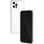 without Logo - Non Working Replica 1:1 Phone Dummy Display Phone Model for Phone 12 Pro / 12 Pro Max Fake Model Toy (Silver Blackscreen, 6.7inches)