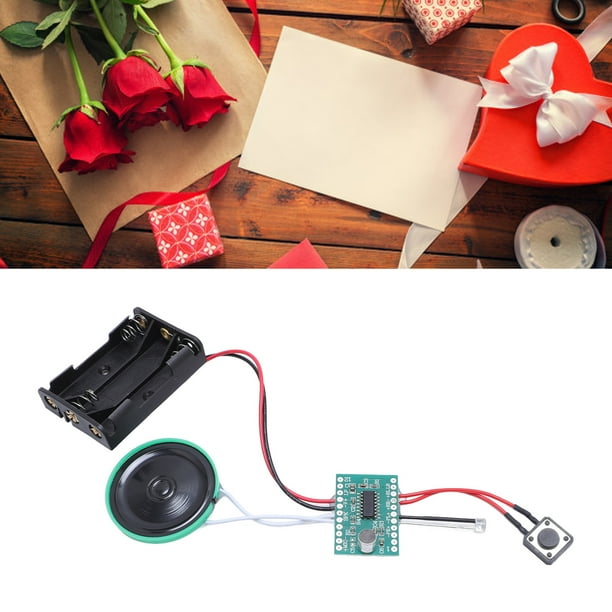 Módulo De Grabación De Sonido, Chip De Sonido Grabable Con Altavoz Para Tarjeta De Felicitación