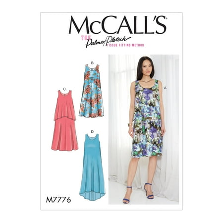 McCall's Sewing Pattern Misses' Dresses-L-XL-XXL