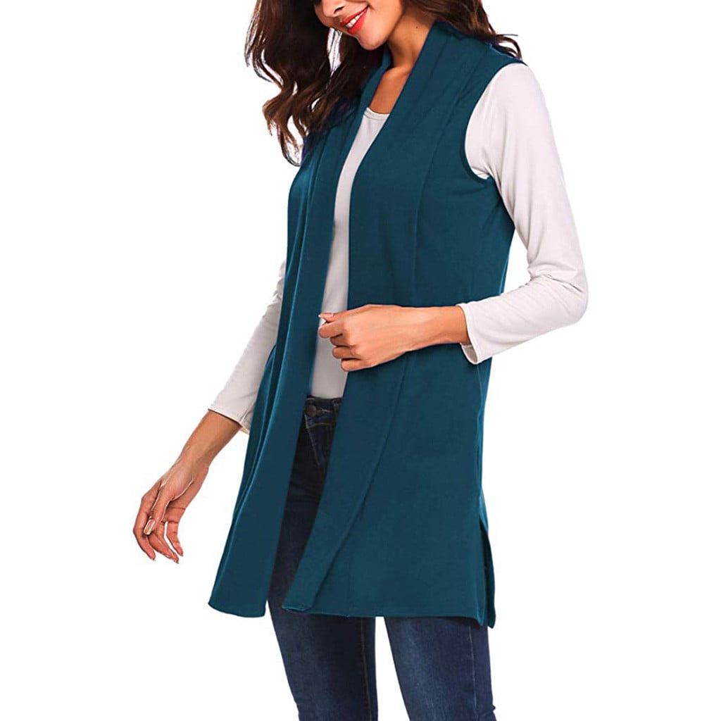auroraX Womens Long Vests Sleeveless 