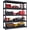 5-Tier 77.44"H x39"W x 17.77"D, variant on Shelving Unit, Heavy Duty Metal Adjustable Storage, Steel Shelves, Industrial Shelves for Heavy Tools and Equipment, Ideal for Garage, Basement,