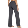 thumbnail image 4 of Dress Pant for Women Stretchy Work Flare Pants Business Casual Office High Waisted Trousers Flare Slacks with Pockets Gray XL, 4 of 4