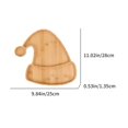 thumbnail image 3 of Latrodar Christmas Wooden Serving Tray Wooden Serving Tray Flatware Tray Tabletop Serving Tray Christmas Table Decoration Supplies Khaki Creative, 3 of 5