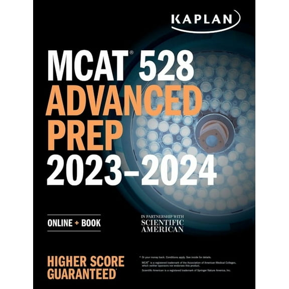 Kaplan Test Prep MCAT 528 Advanced Prep 2023-2024: Online   Book, (Paperback)