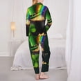 thumbnail image 6 of Goofa St. Patrick's Day4 Printed Women’s 2 Piece Pajama Set Super,Pajamas Women's Long Sleeve Sleepwear Soft Button Down Loungewear Pjs Lounge Set Nightwear-XX-Large, 6 of 9