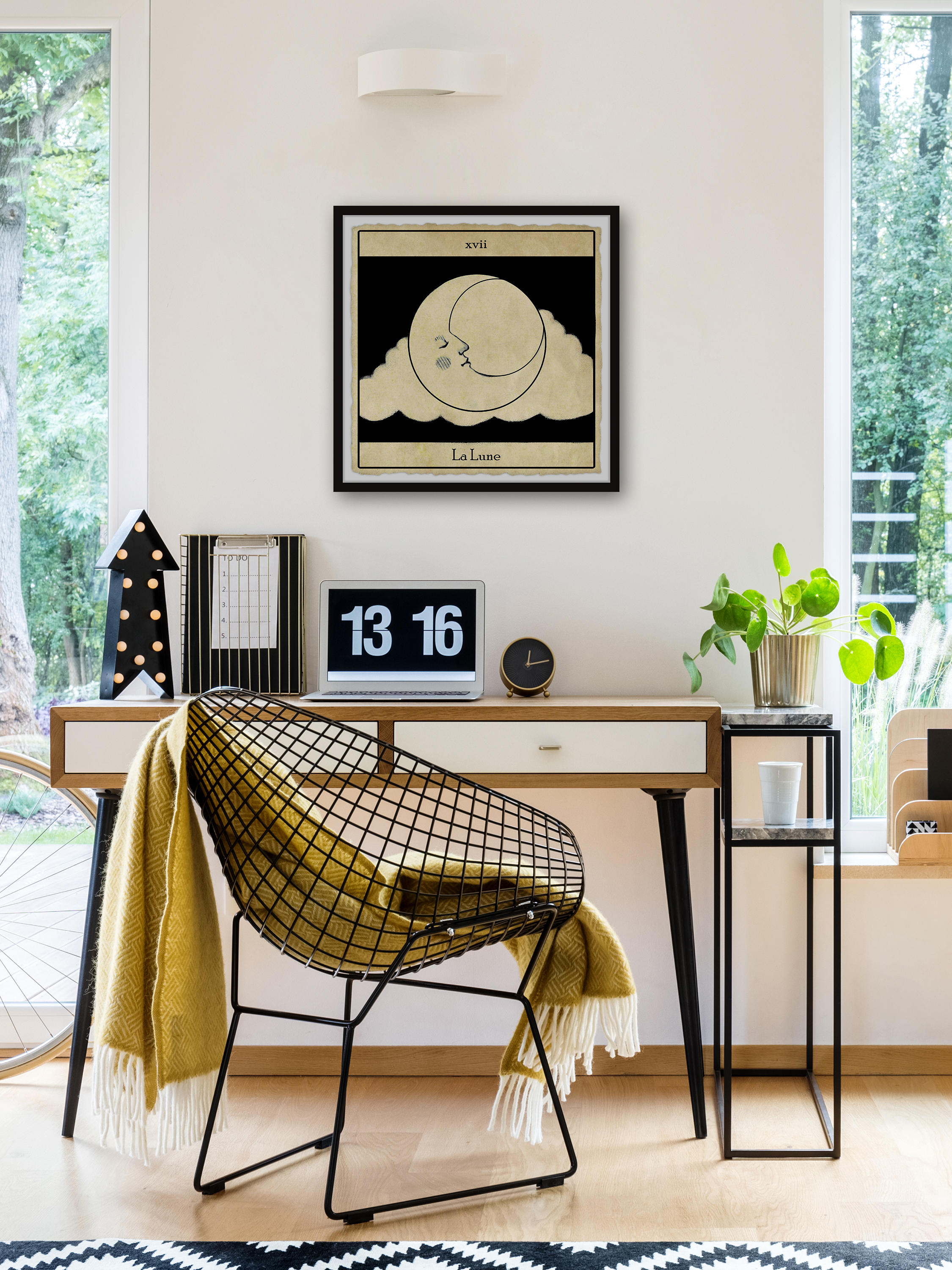 Marmont Hill La Lune Framed Wall Art