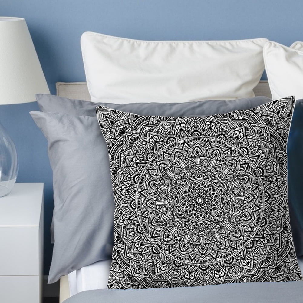 Sonew Zippered Pillow Encasement, Pillow Cover,45x45cm Square Throw