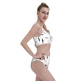 thumbnail image 4 of Haiem Party Shark Cute Women's High Waisted Bikini Set Two Piece Bathing Suits High Cut Bikini Cut Out Swimsuits Scoop Neck Swimsuit-X-Large, 4 of 8