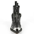thumbnail image 3 of New Rock Boots 7950P-S1 Black Ankle Gothic Metal Skull Boot 41, 3 of 6