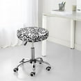 thumbnail image 7 of Xecao's Hand Drawn Snake Print Stool Covers offer stylish, washable protection for PU round bar stools, perfect for home or commercial use., 7 of 7