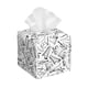 thumbnail image 1 of Fotbe Black White Music Porta Pañuelos Decorativo de Cuero, Caja Cuadrada Moderna para Pañuelos Faciales, Organizador y Dispensador 5x5x5'', 1 of 7
