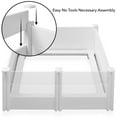 thumbnail image 5 of 48" x 48" x 18" Whelping Box for Dogs and Puppies, Birthing Pen with Rails, 5 of 8