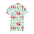 thumbnail image 4 of Camisas de Manga Corta para las Mujeres Blusas de Impresión Casual Camisas de Botón Camiseta de Cuello en V, Blusas de Manga Corta para las Mujeres, 4 of 4