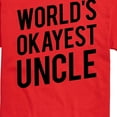 thumbnail image 3 of Instant Message - Worlds Okayest Uncle - Men's Short Sleeve Graphic T-Shirt, 3 of 6