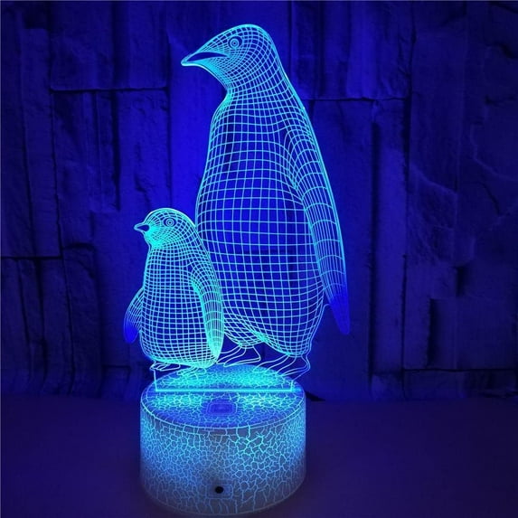 LINLIN 3D Illusion llamp LED Night Light, Anime Night Light Table Lamp USB Powered 7 Colors LED Lights with Touch Switch for Kids Gifts Bedroom Decoration