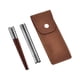thumbnail image 2 of Palillos de viaje, cubiertos portátiles plegables con estuche de transporte rojo y plata, 2 of 9