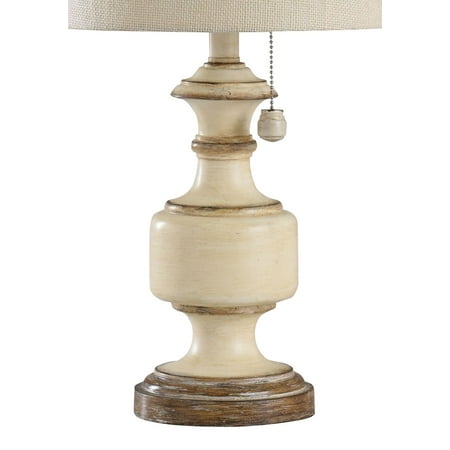 Gilda Table Lamp Distressed Cream - StyleCraft