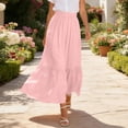 thumbnail image 6 of Tiered Maxi Skirt with Pockets, High Waisted A-Line Long Skirt, Casual Flowy Summer Skirt, 6 of 6
