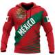 thumbnail image 3 of Sudadera con capucha con estampado de la bandera nacional de México para hombre, moda con patrón de águila en 3D, novedad en sudaderas, estilo hip hop, estilo Harajuku, tops de gran tamaño, 3 of 5