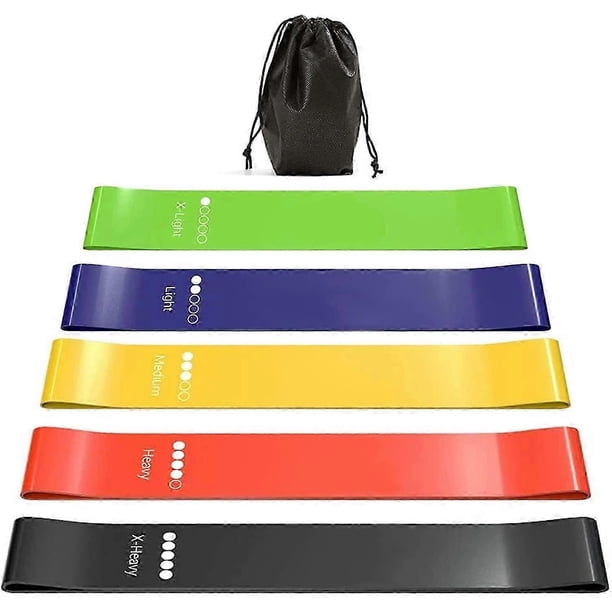 Resistance Band Sport, 5 Resistance Bands Fitness Resistance Bands with Different Levels of Resistance, Resistance Band with Bag Used for Pilates, Yog