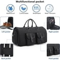 thumbnail image 4 of Portatrajes de Viaje, Bolsas de Ropa Convertibles, Plegable, Impermeables, Bolsa de Lona Colgante 2 en 1, Bolsa de Viaje con Compartimento para Zapatos, 4 of 4