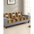 thumbnail image 2 of Brown Southwest Couch Cushion Covers Stretch, Washable Sofa Seat Covers Individual Seat Cushion Sofa Slipcovers Western Rustic Ethnic Mexican Aztec Couch Cover Furniture Protector S-1PCS, 2 of 7