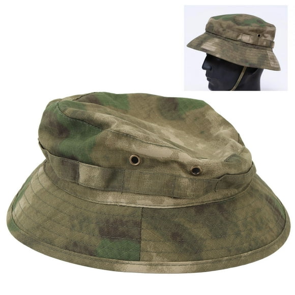 Outdoor Waterproof Boonie Hat, Unisex Boonie Hat Adjustable Clasp Waterproof Oxford Fabric, Short Brim Sun Protection Hat for Fishing, Jungle, Camping