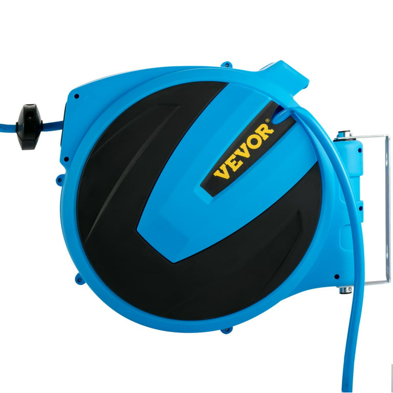 VEVOR Retractable Hose Reel - 1/2 Inch x 100 ft Automatic Rewind Water Hose  with Any Length Lock 