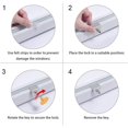 thumbnail image 5 of Pestillo para puerta corredera Paquete de 2 Cerradura para ventana corrediza Cerradura para ventana de seguridad de aleación de aluminio antideslizante con llave Bloque de puerta corrediza Pestillo d JAMW Sencillez, 5 of 5