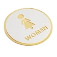 thumbnail image 5 of Baoblaze Toilet Door Sign Acrylic Bathroom Door Signage Bathroom Door Signs Restroom Sign A, 5 of 8