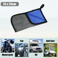 thumbnail image 2 of Unique Bargains 8pcs Microfibre Car Drying Towel 9.84"x9.84" Extra Large Car Cleaning Detailing Absorbent Gray Blue, 2 of 6