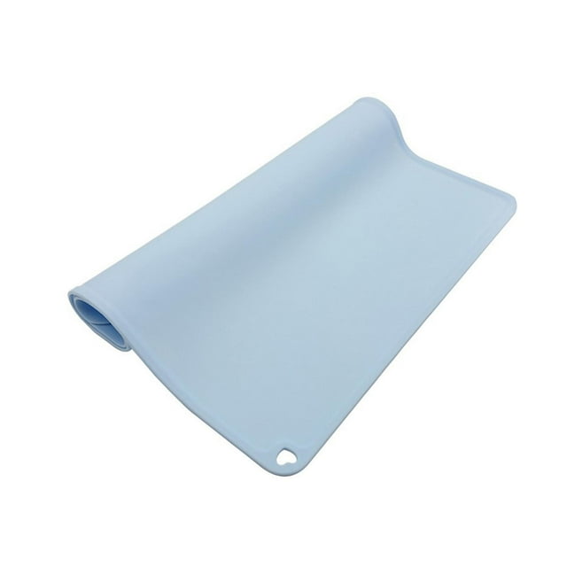 Tapete impermeable para mascotas perfecl con dispensador de agua azul 40cm