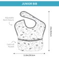 thumbnail image 4 of Zufioo Airplane Print Toddler Adjustable Waterproof Bib, 11.6x15 Inch Feeding Bib Suitable for 6-24 Month Babies, 4 of 8