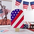 thumbnail image 6 of Qocolhg 4th of July Decorations, Patriotic Tiered Tray Decor Wooden Sign, Vintage Popsicle Shaped Wood Blocks, Rustic American Memorial Day Table Decor for Independence Day Home Decor, 6 of 6