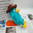 thumbnail image 3 of Jouet en Peluche Perry the Platypus de 9,8 Pouces, Poupée Animal de Dessin Animé avec Chapeau et Canard, 3 of 5