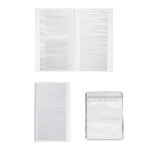 Uxcell 1 Set de Organizador de Pendientes Claro, Organizador de Joyería de Viaje, Estuche de Almacenamiento de Pendientes con Bolsillo (84 Rejillas)