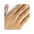 thumbnail image 2 of JewelersClub Peridot Gemstone Ring Birthstone Jewelry – Sterling Silver Ring Jewelry with White Diamond Accent – Gemstone Rings with Hypoallergenic Silver Band, 2 of 4