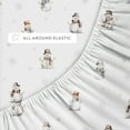 thumbnail image 6 of Holiday Bed Sheets Set in Vintage Snowman Christmas for Full Size Bedding by Comfort Canopy, 6 of 14
